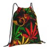 Rasta Leaf Drawstring Bag 3
