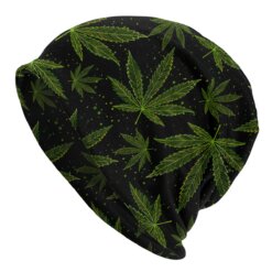 Psychedelic Cannabis Leaves Beanie