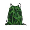 Pot Leaf Drawstring Bag