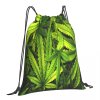 Marijuana Leaf Drawstring Bag 3