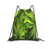 Marijuana Leaf Drawstring Bag 1