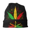 Rastafarian Pot Leaf Knitted Beanie 3
