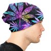 Psychedelic Cannabis Leaves Beanie 4
