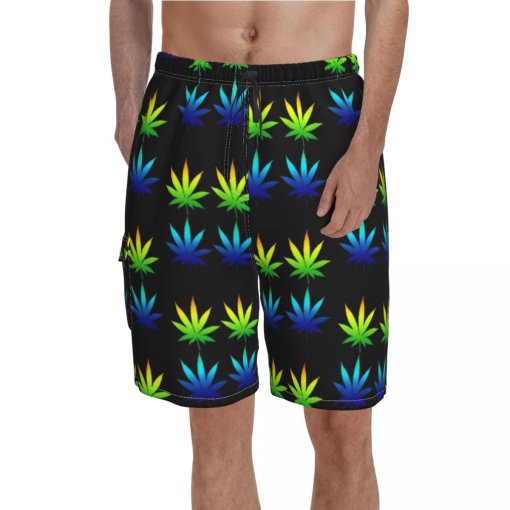 Cool Breeze Marijuana Swim Trunks