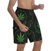 His Own God Grows Weed Swim Trunks 3