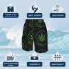 His Own God Grows Weed Swim Trunks 6