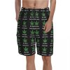 His Own God Grows Weed Swim Trunks 23