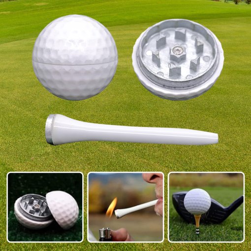 Golf Ball Grinder & Golf Tee One Hitter Set