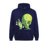 Alien Smoking Weed Cannabis Marijuana Funny Mens Long Sleeve Hoodies 3D Printed Spring/Autumn Sweatshirts Classic Clothes 3