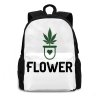 Weed Flower School Backpack 2
