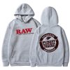 RAW Fashion Hoodie Men's Sweatshirt Polar Fleece Hooded Harajuku Hip Hop Casual Men's Ladies Hoodie High Quality Pullover Hoodie 4