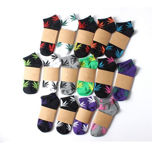 Unisex fashion Harajuku skarpetki weed socks cotton street fashion hip hop socks happy fun calcatenes hip hop socks 2