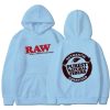 RAW Fashion Hoodie Men's Sweatshirt Polar Fleece Hooded Harajuku Hip Hop Casual Men's Ladies Hoodie High Quality Pullover Hoodie 5