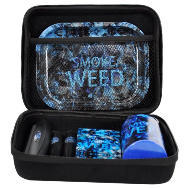 Smoke Weed 8pc Rolling Tray Grinder Set 1