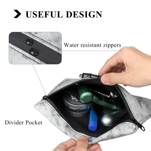 Leather Smell Proof Bag With Lock
