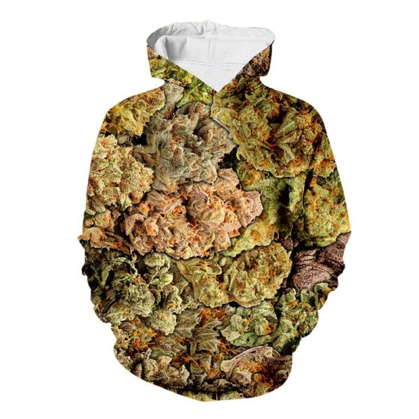 All Buds Hi Res 3D Pullover Weed Hoodie 1