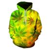 Marijuana Leaf 3D Smoke Hoodie