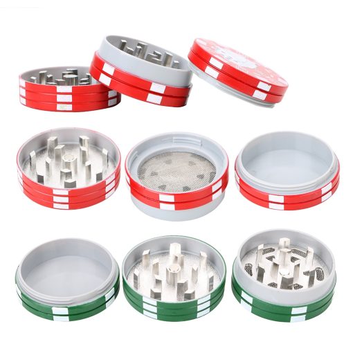 3 Layers Poker Chip Style Herb Tobacco Grinder 2