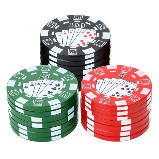 3 Layers Poker Chip Style Herb Tobacco Grinder 1