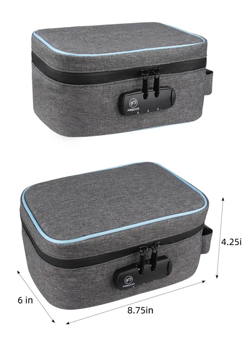 Large Smell Proof Case With Combination Lock - weed-storage, weed-stash-boxes, stash-bags, smell-proof-bags-cases, reeferboss