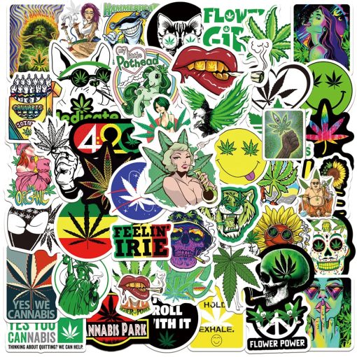 Leafy 420 Characters Sticker Pack