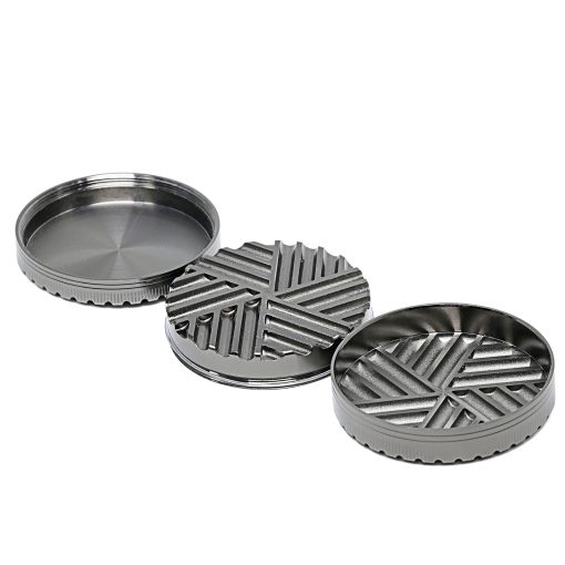 63mm Toothless Zinc Alloy Herb Grinder 4