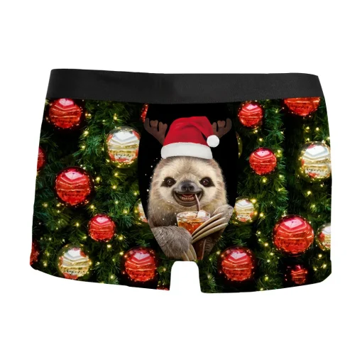 Men's Holiday Mid Rise Boxer Shorts 5