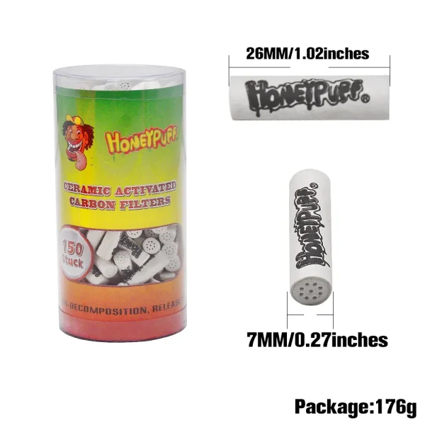 HONEYPUFF Premium 7MM/5MM Active Charcoal Filters 1