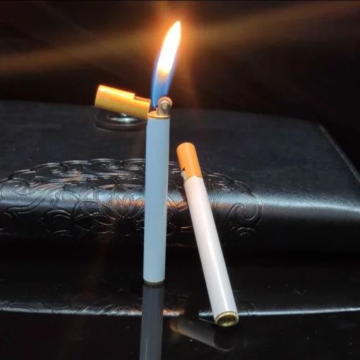 Classic Cigarette-Shaped Metal Lighter 2