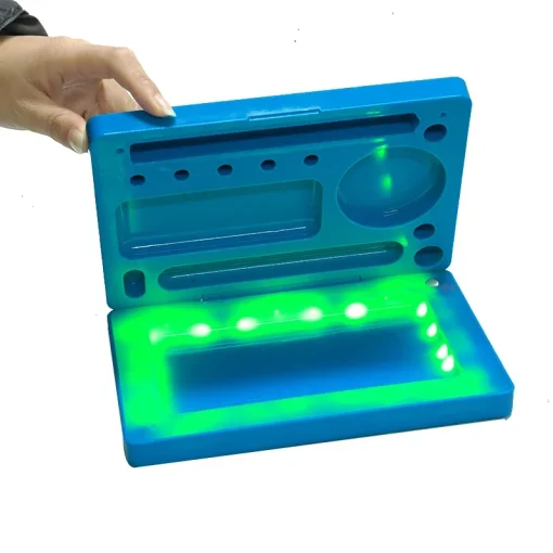 LED Folding Rolling Tray with USB Charging and Phone Holder 5