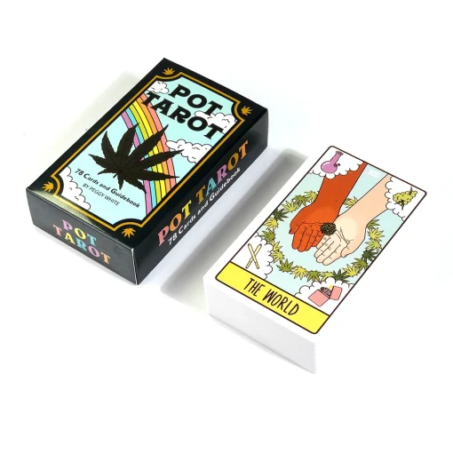 Weed Cannabis Pot Tarot Cards - 78 Pcs Travel Pocket Size Deck for Beginners 3
