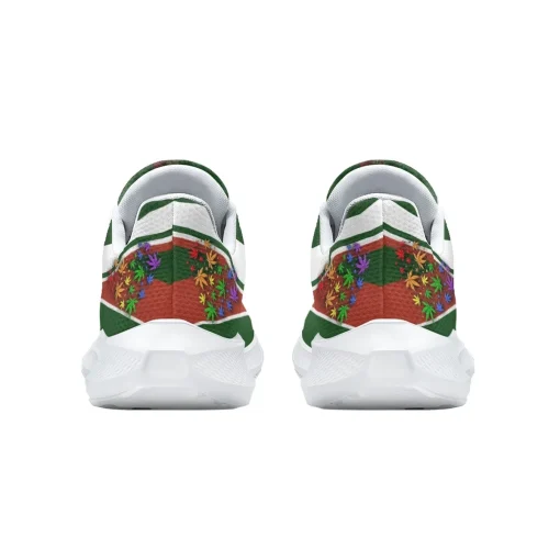 Psychedelic Love Weed Sneakers - Vibrant Heart Pattern Canvas Shoes 6