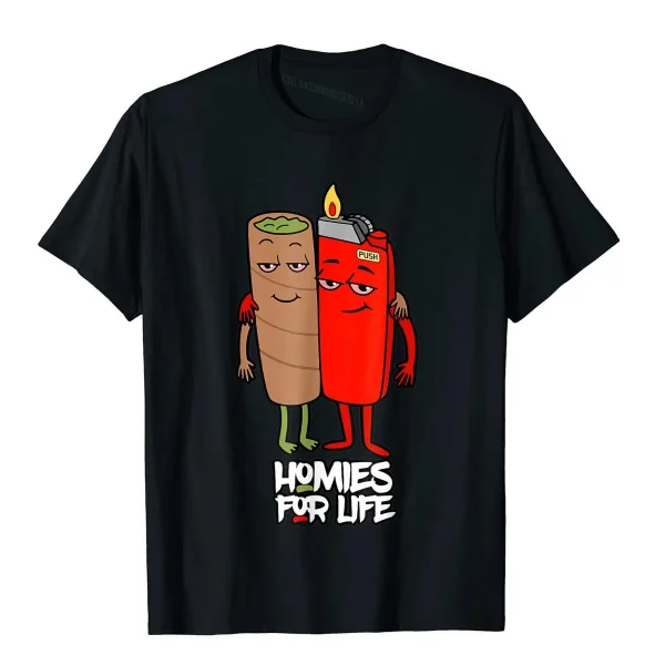 Homies For Life Weed T-Shirt 1
