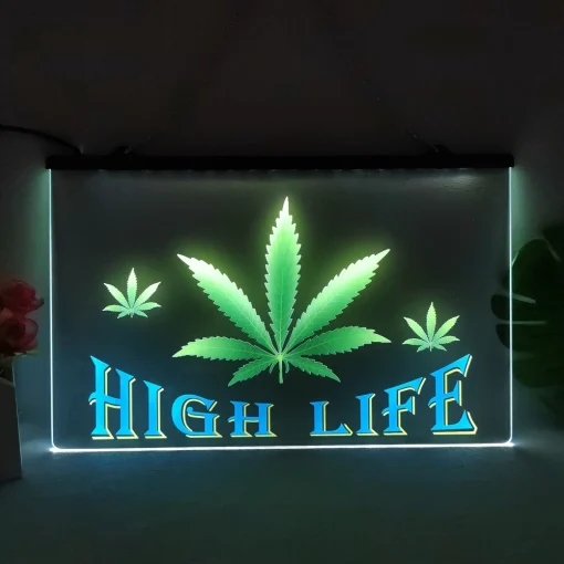 High Life Multicolor Luminous Sign 1