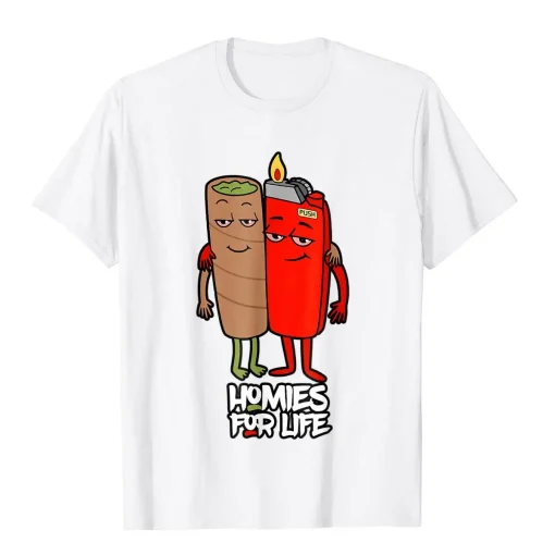 Homies For Life Weed T-Shirt 4